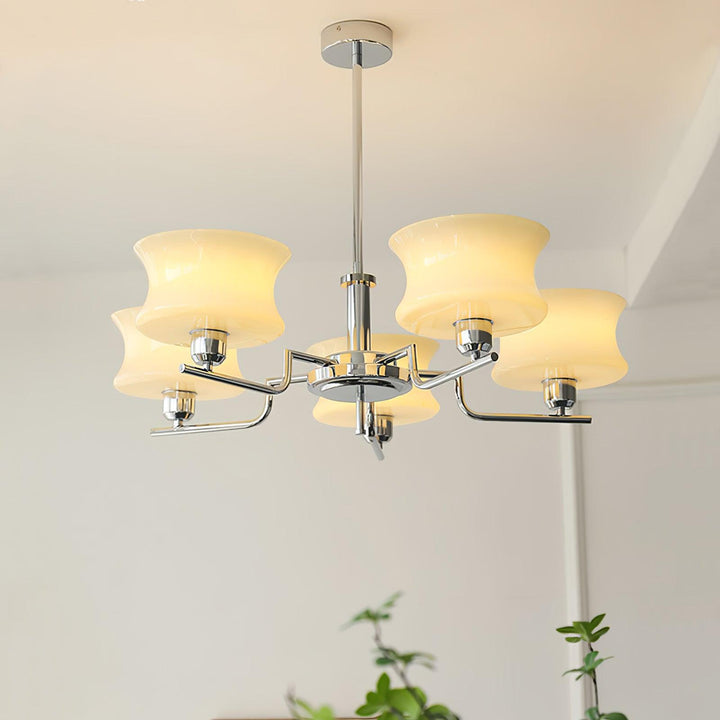 Lustra Chandelier en Verre Vintage Doré Naturel - Neutralighting