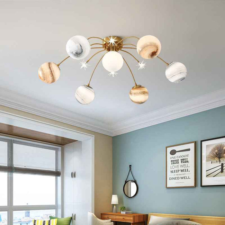 Plafonnier Moderne Verre LED