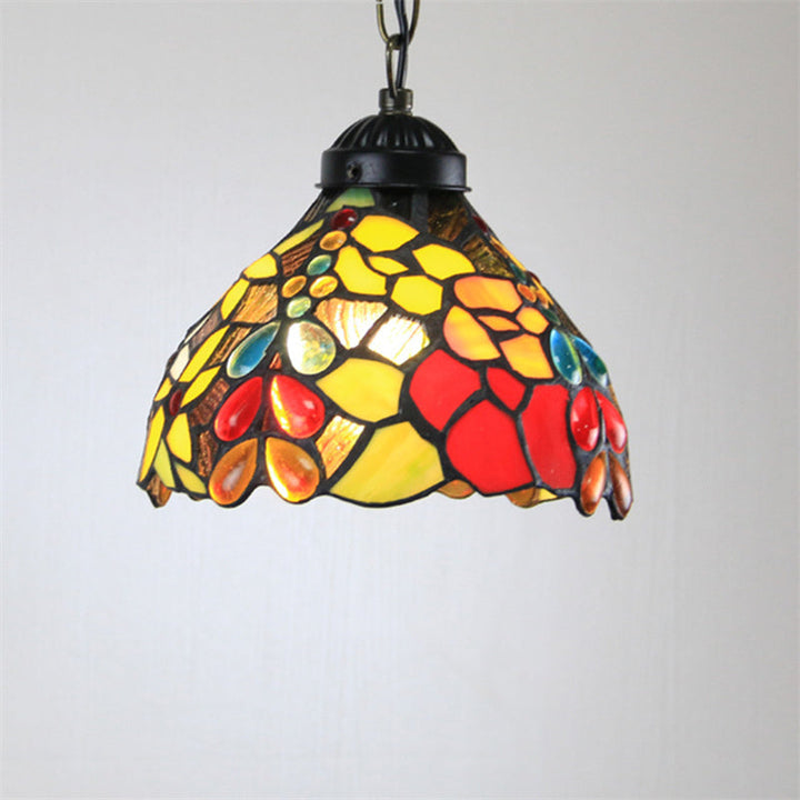 Tiffany Cottage LED Suspension Métal Verre Chambre À Coucher/Salon - Neutralighting