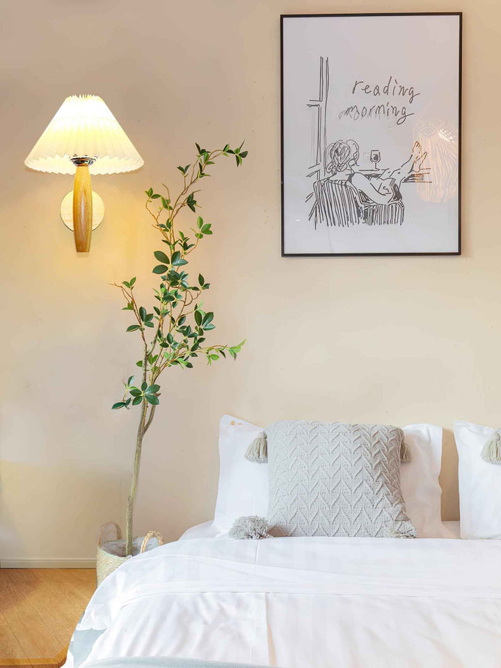 Lincoln Tissu 23cm Blanc LED