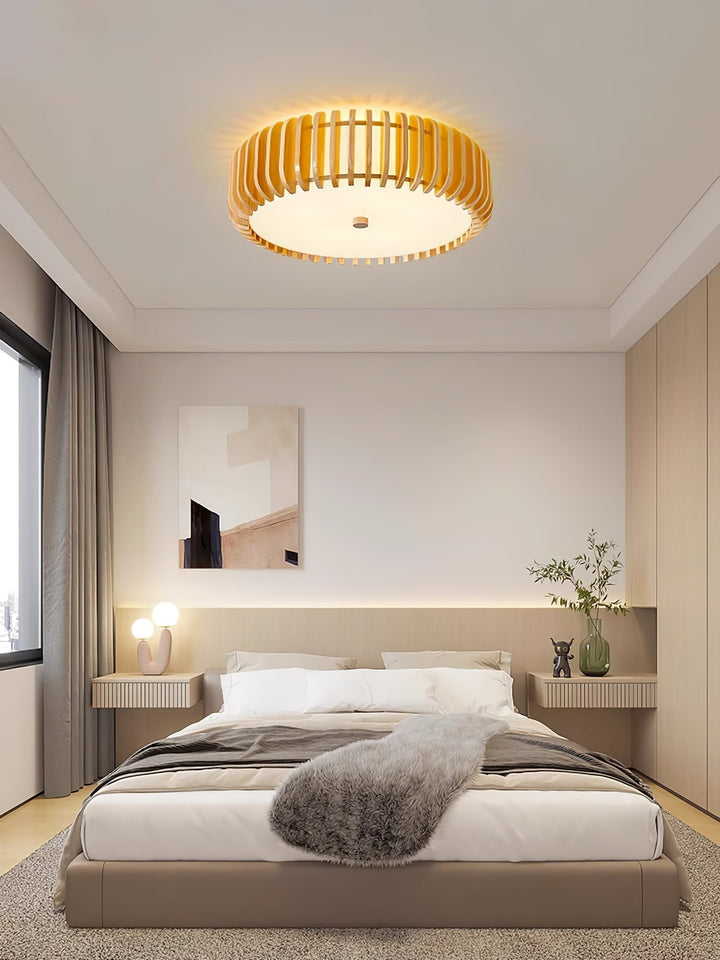 Vezorus Plafonnier en Bois Premium Élégance - Neutralighting