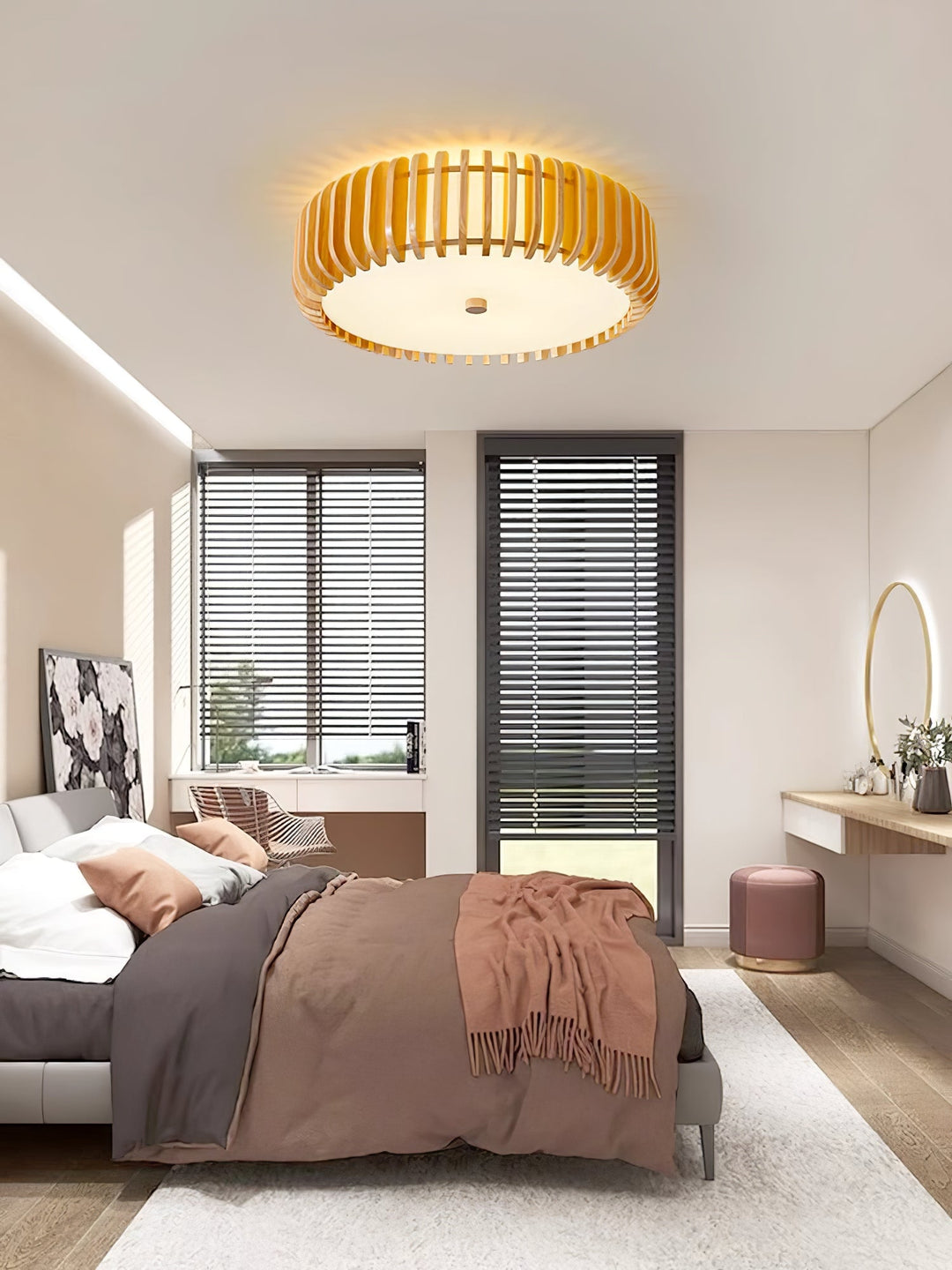 Vezorus Plafonnier en Bois Premium Élégance - Neutralighting