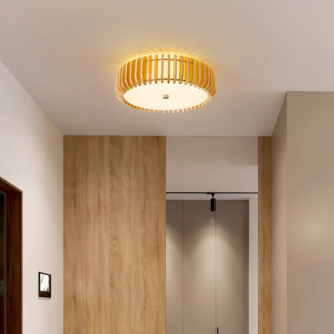 Vezorus Plafonnier en Bois Premium Élégance - Neutralighting