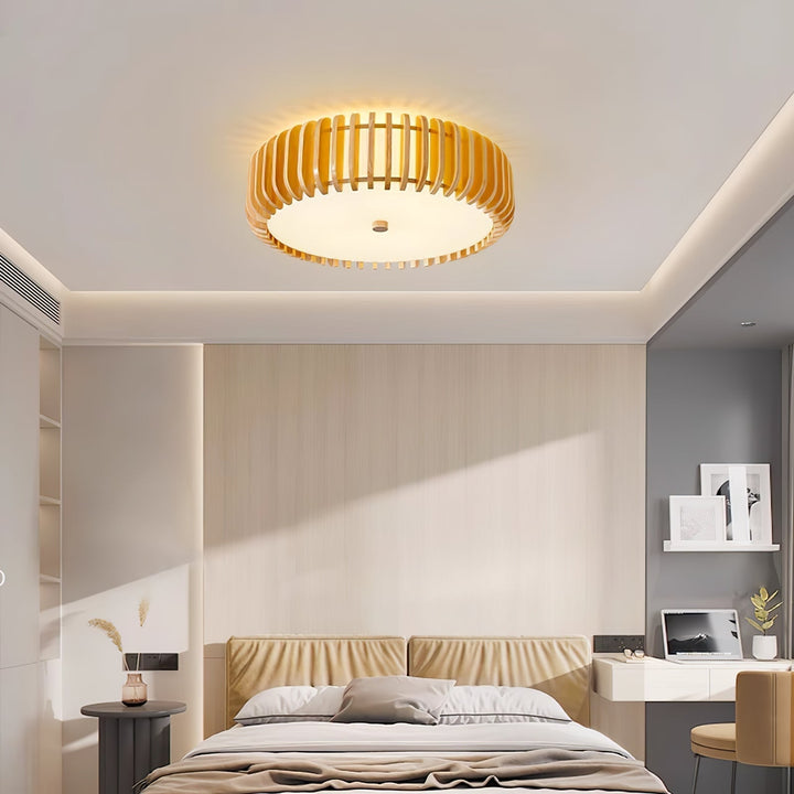 Vezorus Plafonnier en Bois Premium Élégance - Neutralighting