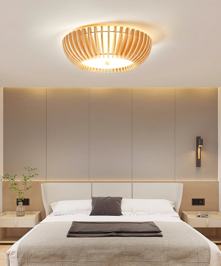 Vezorus Plafonnier en Bois Premium Élégance - Neutralighting