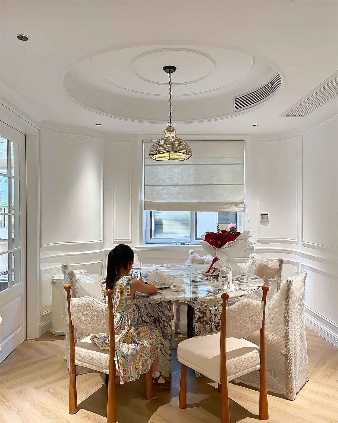 Lampe Beadora en Métal – Design Contemporain