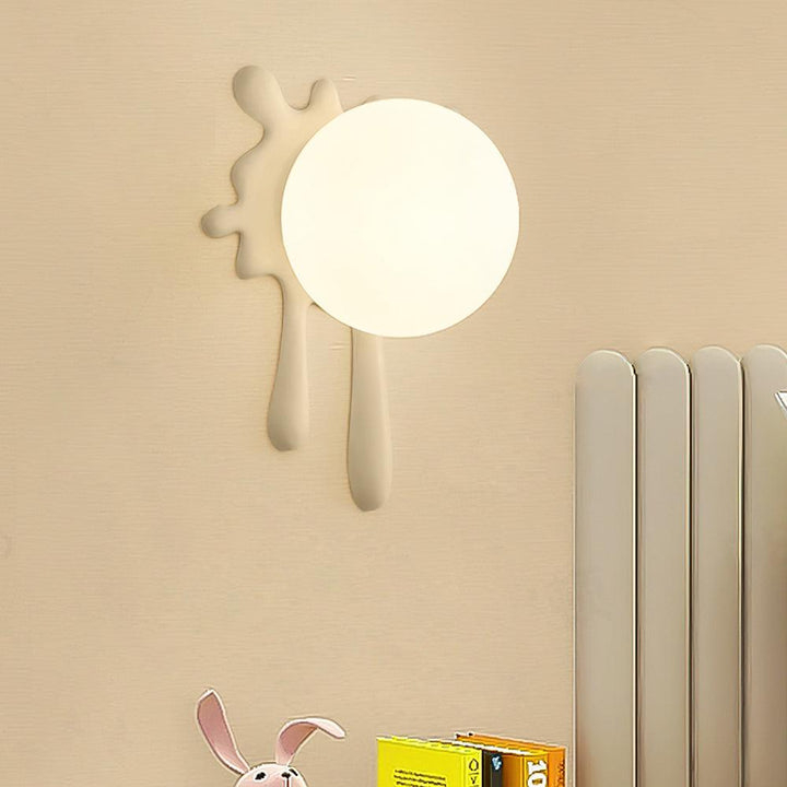 Lustra Applique Murale Abstraite Résine Éclat Globe Lumineux Ludique Artistique - Neutralighting
