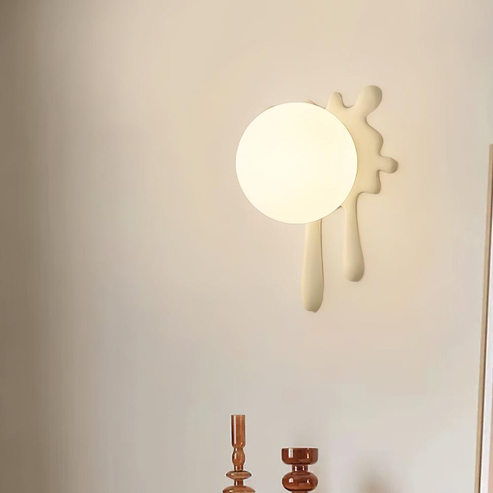 Lustra Applique Murale Abstraite Résine Éclat Globe Lumineux Ludique Artistique - Neutralighting