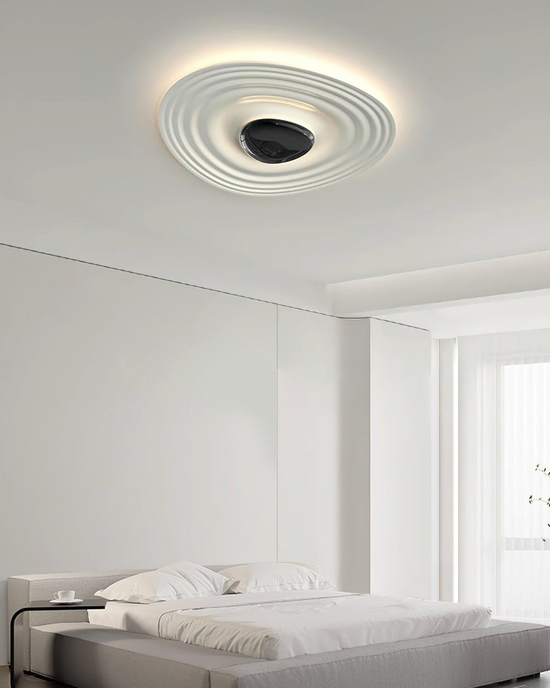 Solara Plafonnier Ripple Ring Sculptural Moderne - Neutralighting