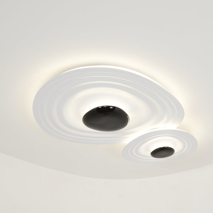 Solara Plafonnier Ripple Ring Sculptural Moderne - Neutralighting