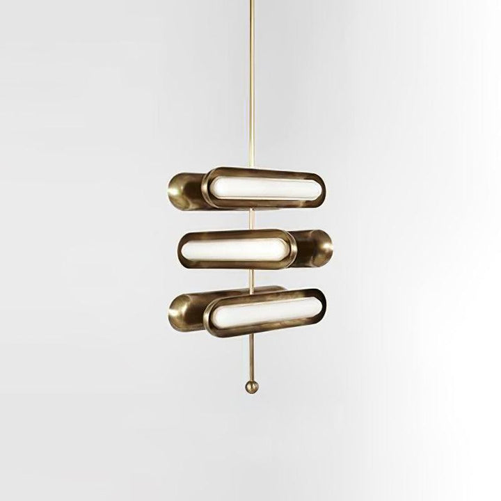 Lyvinaris Suspension linéaire géométrique en laiton - Neutralighting