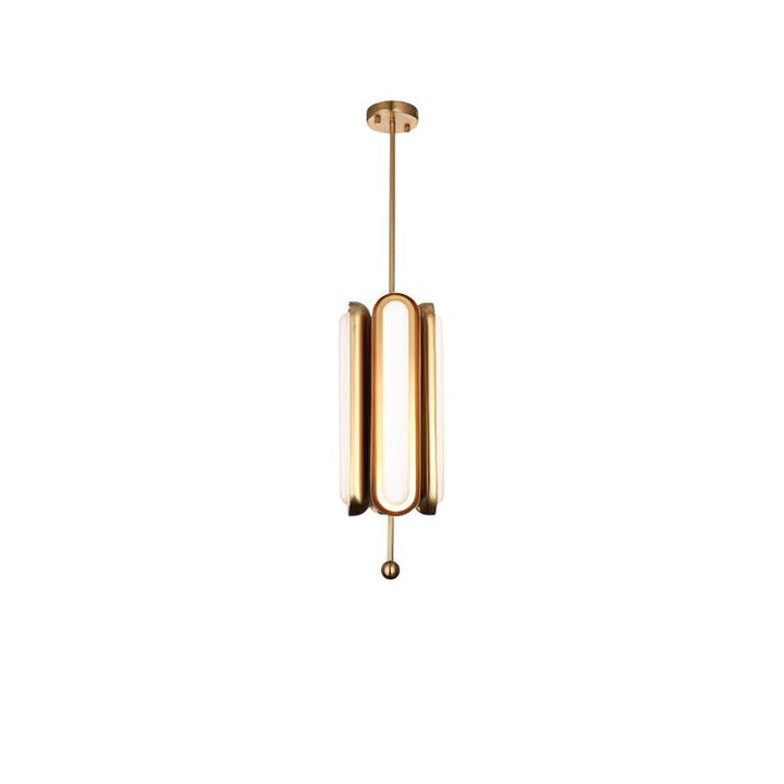 Lyvinaris Suspension linéaire géométrique en laiton - Neutralighting