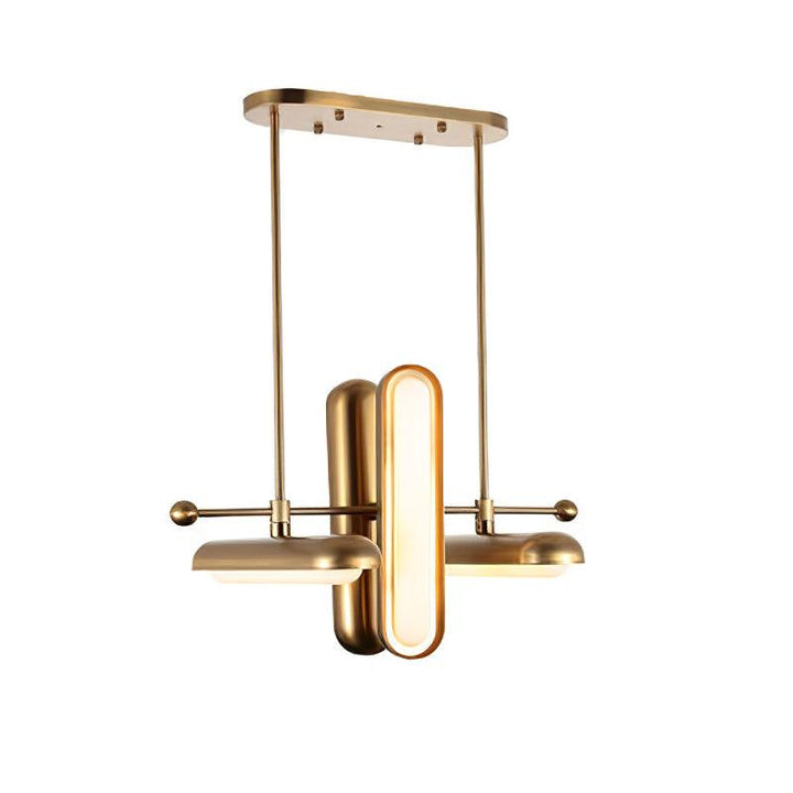 Lyvinaris Suspension linéaire géométrique en laiton - Neutralighting