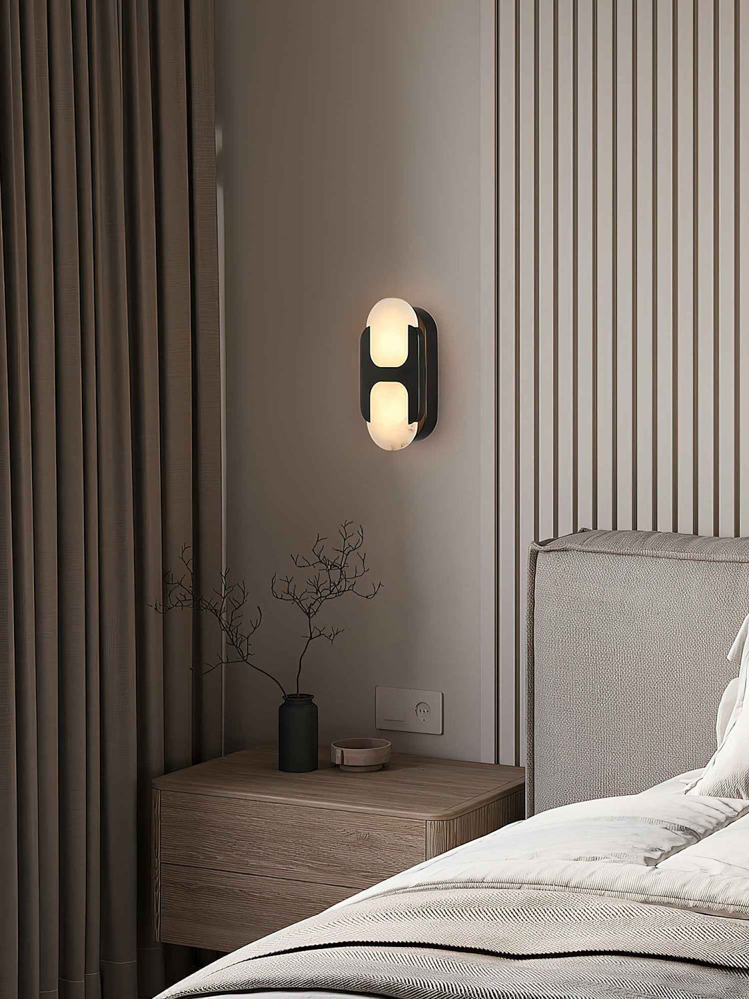 Lylaearis Laiton 50cm Blanc LED
