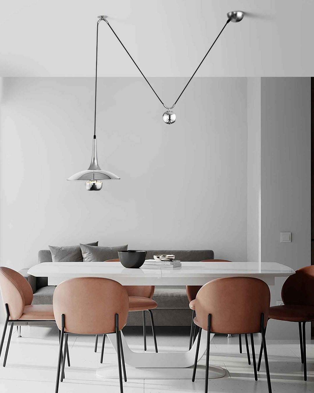 Lustra Lampe Pendante Adjustable pour Salon - Neutralighting