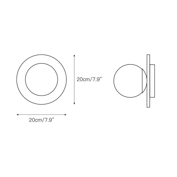 Ovyna Applique Murale Moderne Minimaliste en Verre et Onyx - Neutralighting