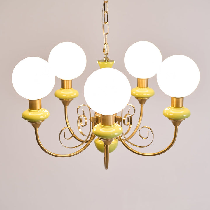 Evsolia Lustre en Verre Onyx Nordique Haut de Gamme - Neutralighting