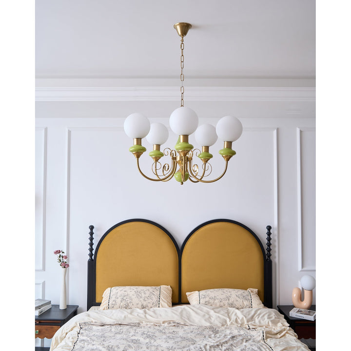 Evsolia Lustre en Verre Onyx Nordique Haut de Gamme - Neutralighting