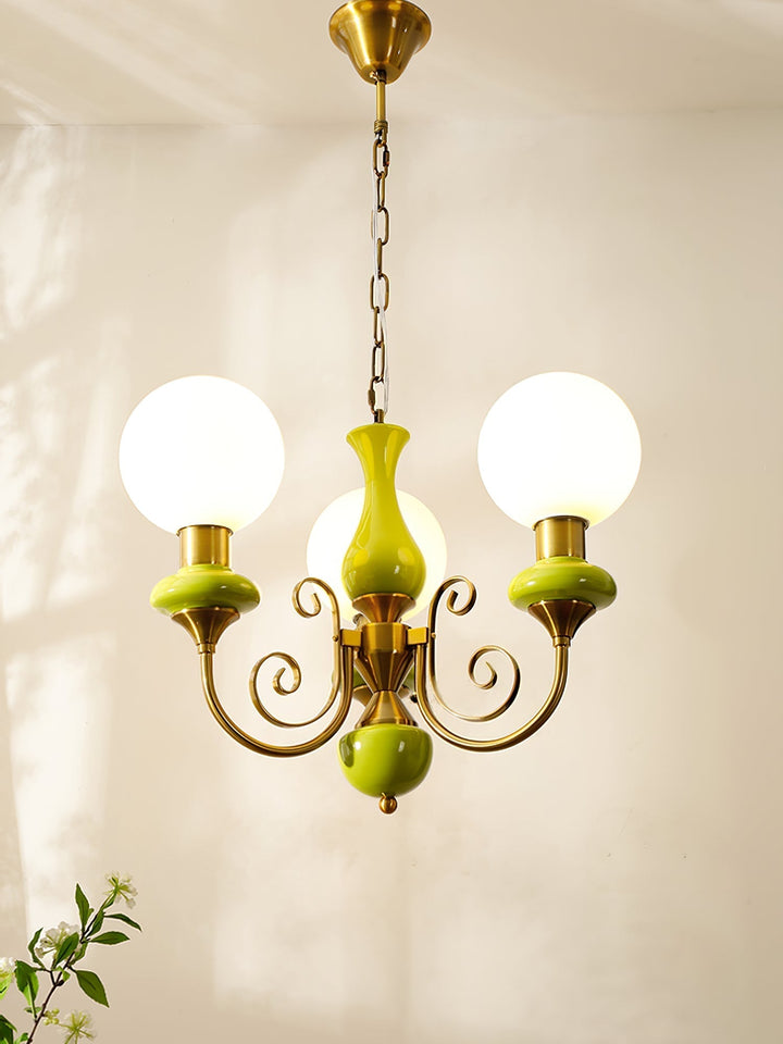 Evsolia Lustre en Verre Onyx Nordique Haut de Gamme - Neutralighting