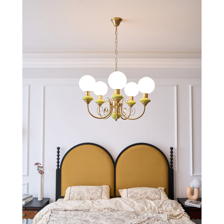 Evsolia Lustre en Verre Onyx Nordique Haut de Gamme - Neutralighting