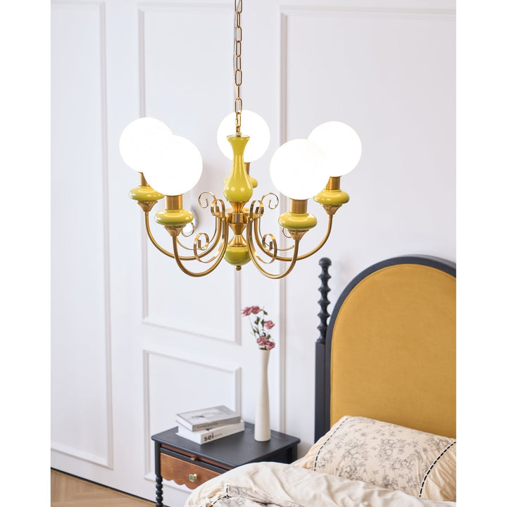 Evsolia Lustre en Verre Onyx Nordique Haut de Gamme - Neutralighting