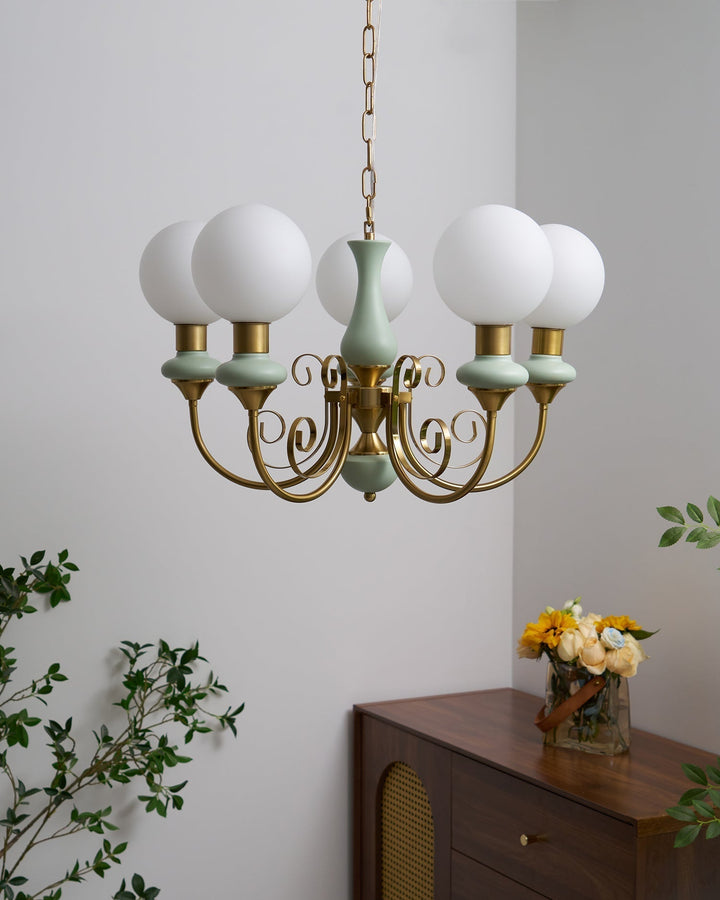Evsolia Lustre en Verre Onyx Nordique Haut de Gamme - Neutralighting