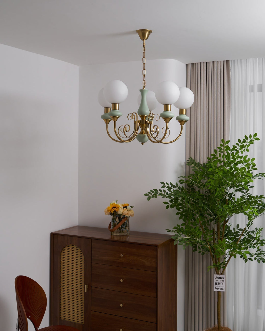 Evsolia Lustre en Verre Onyx Nordique Haut de Gamme - Neutralighting