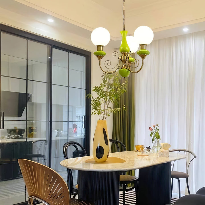 Evsolia Lustre en Verre Onyx Nordique Haut de Gamme - Neutralighting