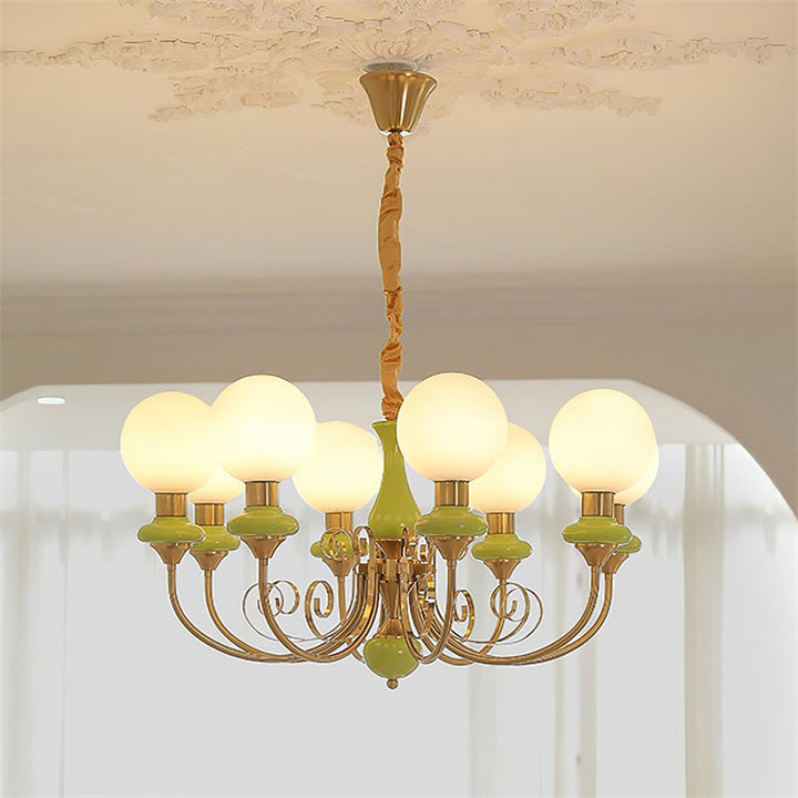Evsolia Lustre en Verre Onyx Nordique Haut de Gamme - Neutralighting