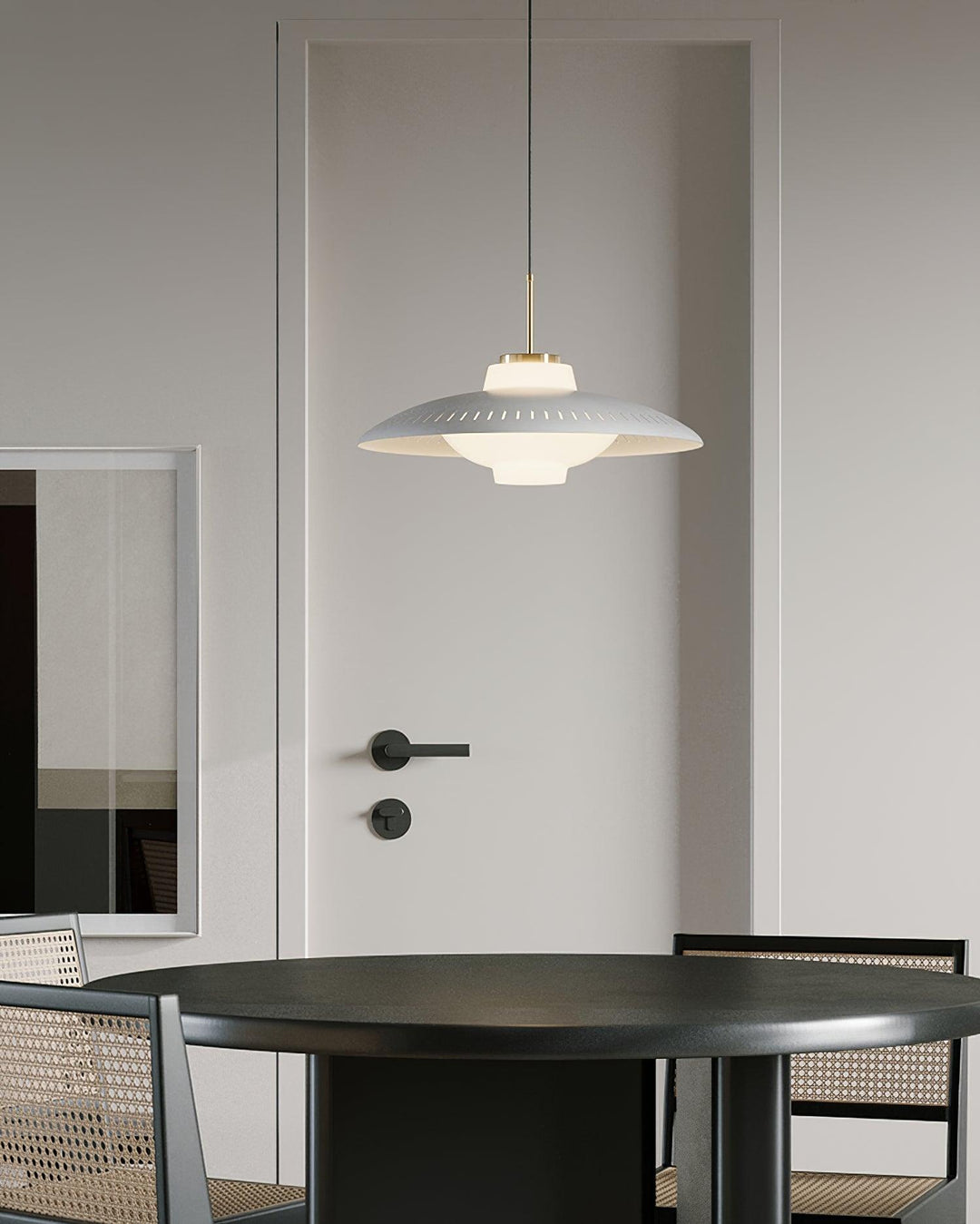 Solara Suspension en Verre Opale Abat-jour Large - Neutralighting