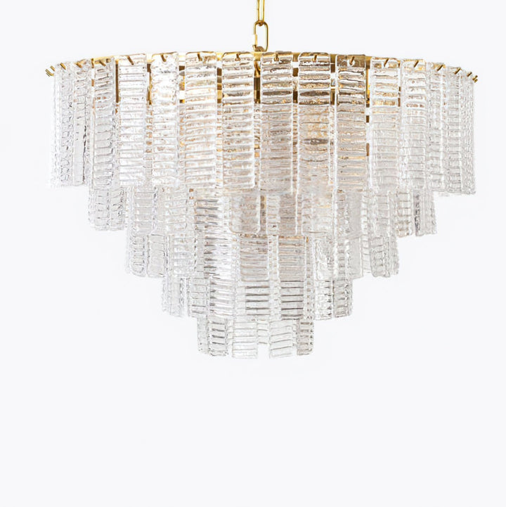 Aurora Lustre Rose Murano Verre Superposé Vintage Luxe - Neutralighting