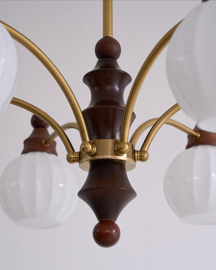 Lustra Chandelier Blossom avec Abat-jours en Verre - Neutralighting