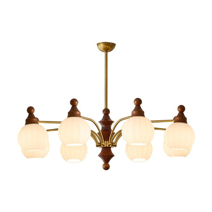 Lustra Chandelier Blossom avec Abat-jours en Verre - Neutralighting