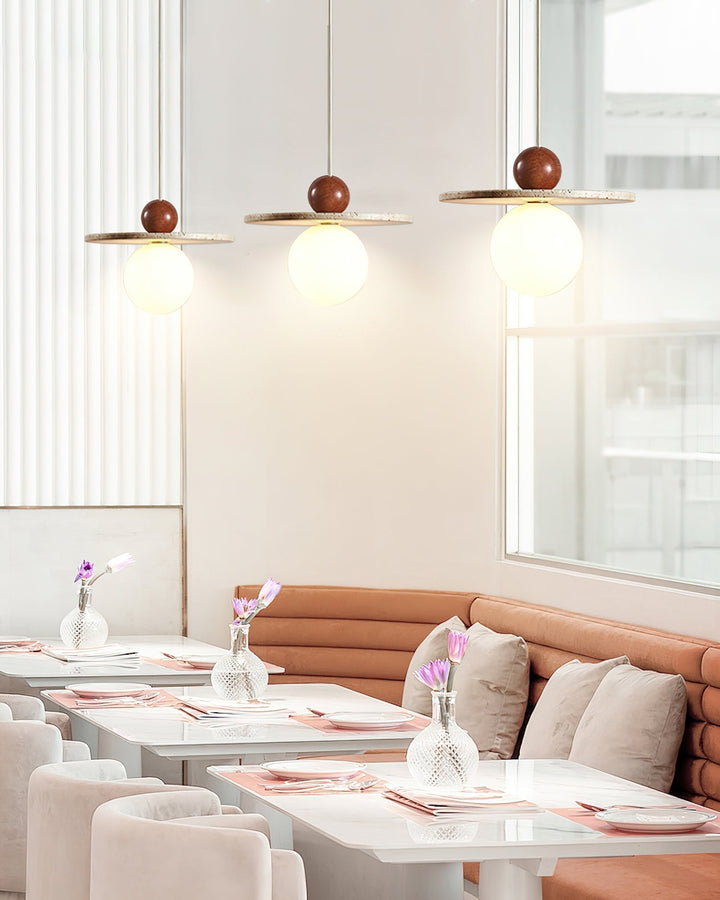 Marcio Suspension en Travertin - Neutralighting
