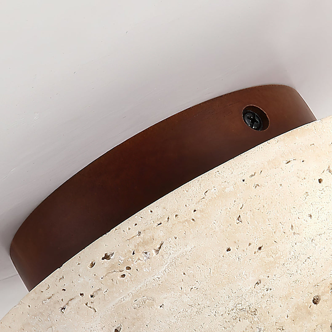 Cinorisra Applique Murale Moderne Minimaliste en Pierre Travertin - Neutralighting