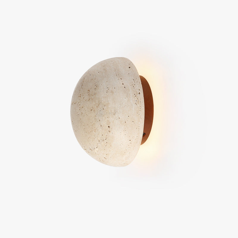 Cinorisra Applique Murale Moderne Minimaliste en Pierre Travertin - Neutralighting
