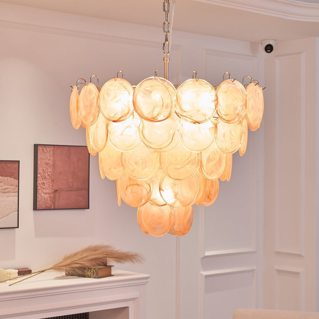 Aurora Lustre Murano Verre Disque Classique - Neutralighting