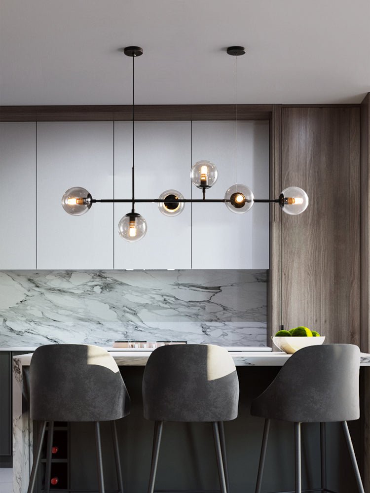 Lustra Suspension Orb Laiton Verre Pour Salon - Neutralighting