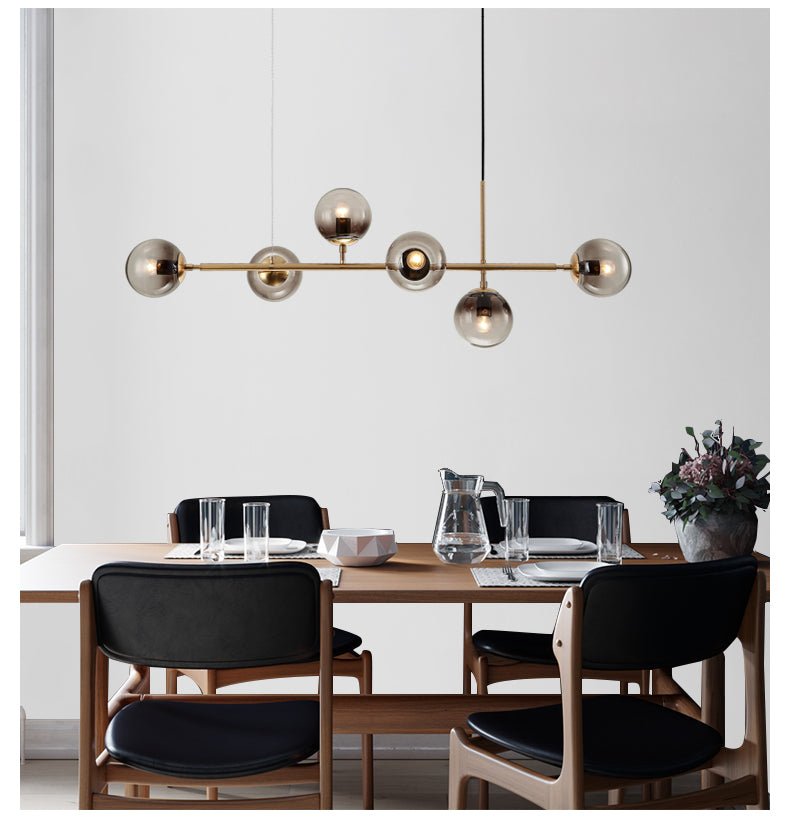 Lustra Suspension Orb Laiton Verre Pour Salon - Neutralighting