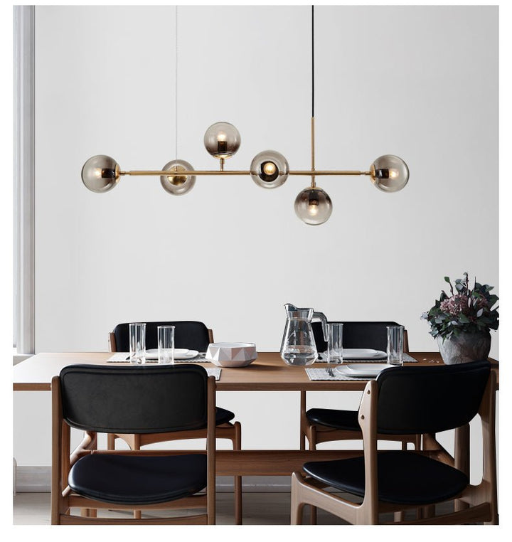 Lustra Suspension Orb Laiton Verre Pour Salon - Neutralighting