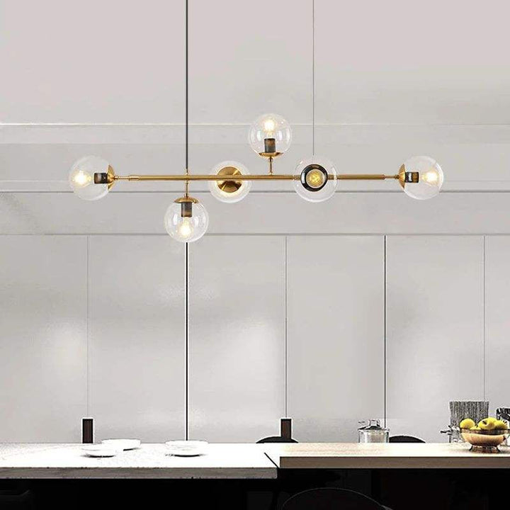 Lustra Suspension Orb Laiton Verre Pour Salon - Neutralighting