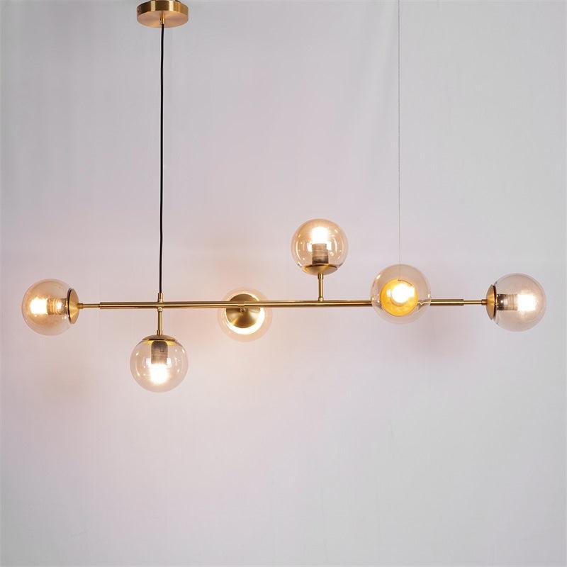 Lustra Suspension Orb Laiton Verre Pour Salon - Neutralighting