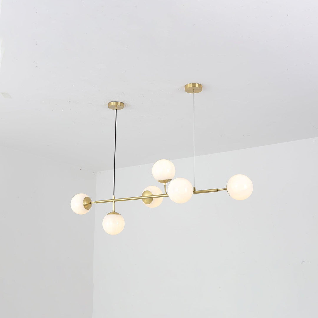 Lustra Suspension Orb Laiton Verre Pour Salon - Neutralighting