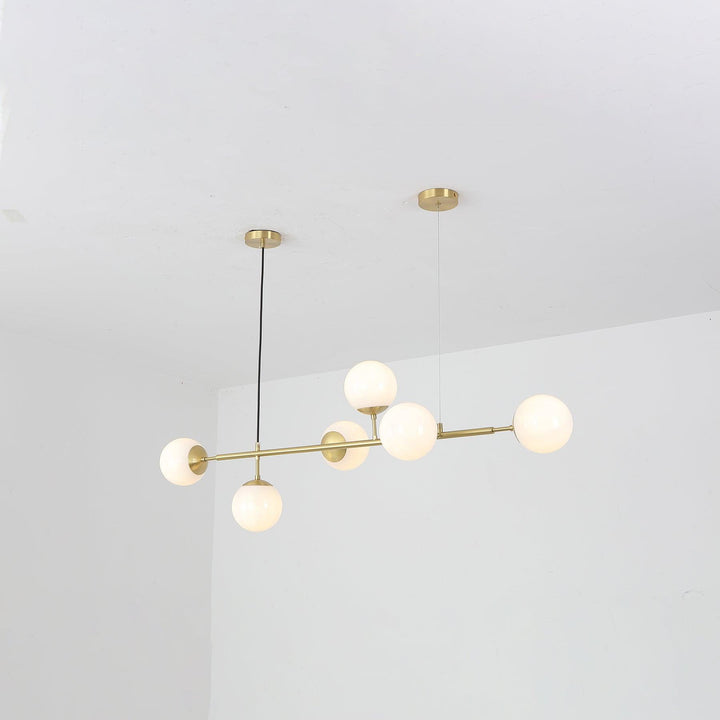 Lustra Suspension Orb Laiton Verre Pour Salon - Neutralighting
