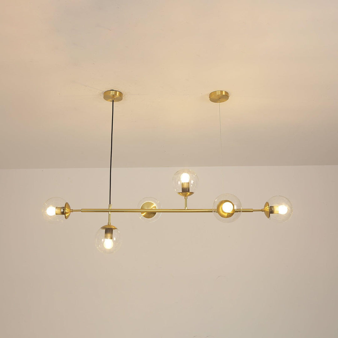 Lustra Suspension Orb Laiton Verre Pour Salon - Neutralighting