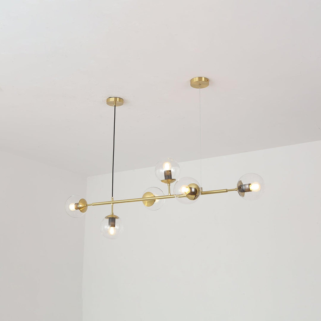 Lustra Suspension Orb Laiton Verre Pour Salon - Neutralighting