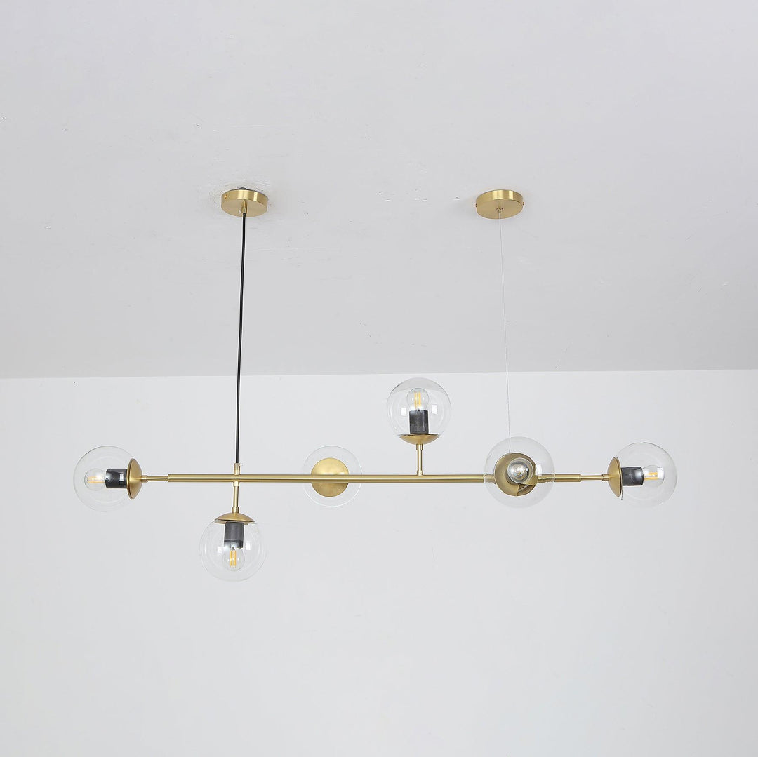 Lustra Suspension Orb Laiton Verre Pour Salon - Neutralighting