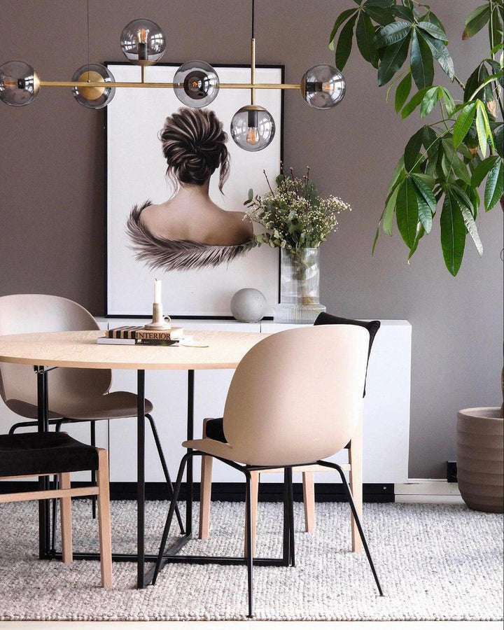 Lustra Suspension Orb Laiton Verre Pour Salon - Neutralighting