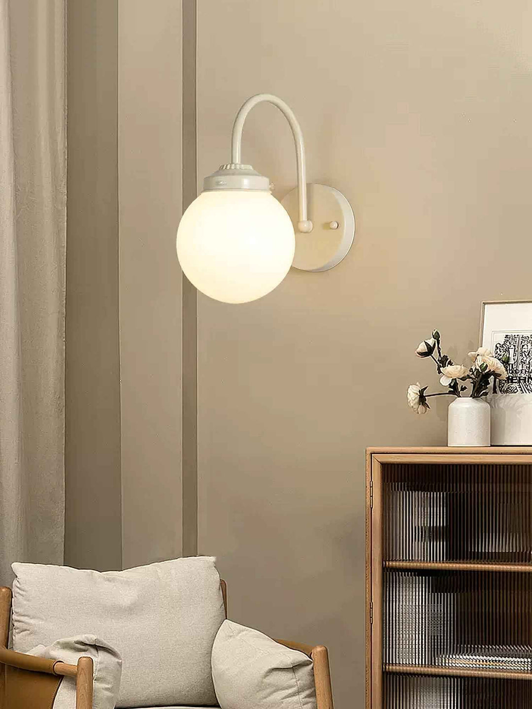 Zomareth Verre 15cm Beige LED 40W