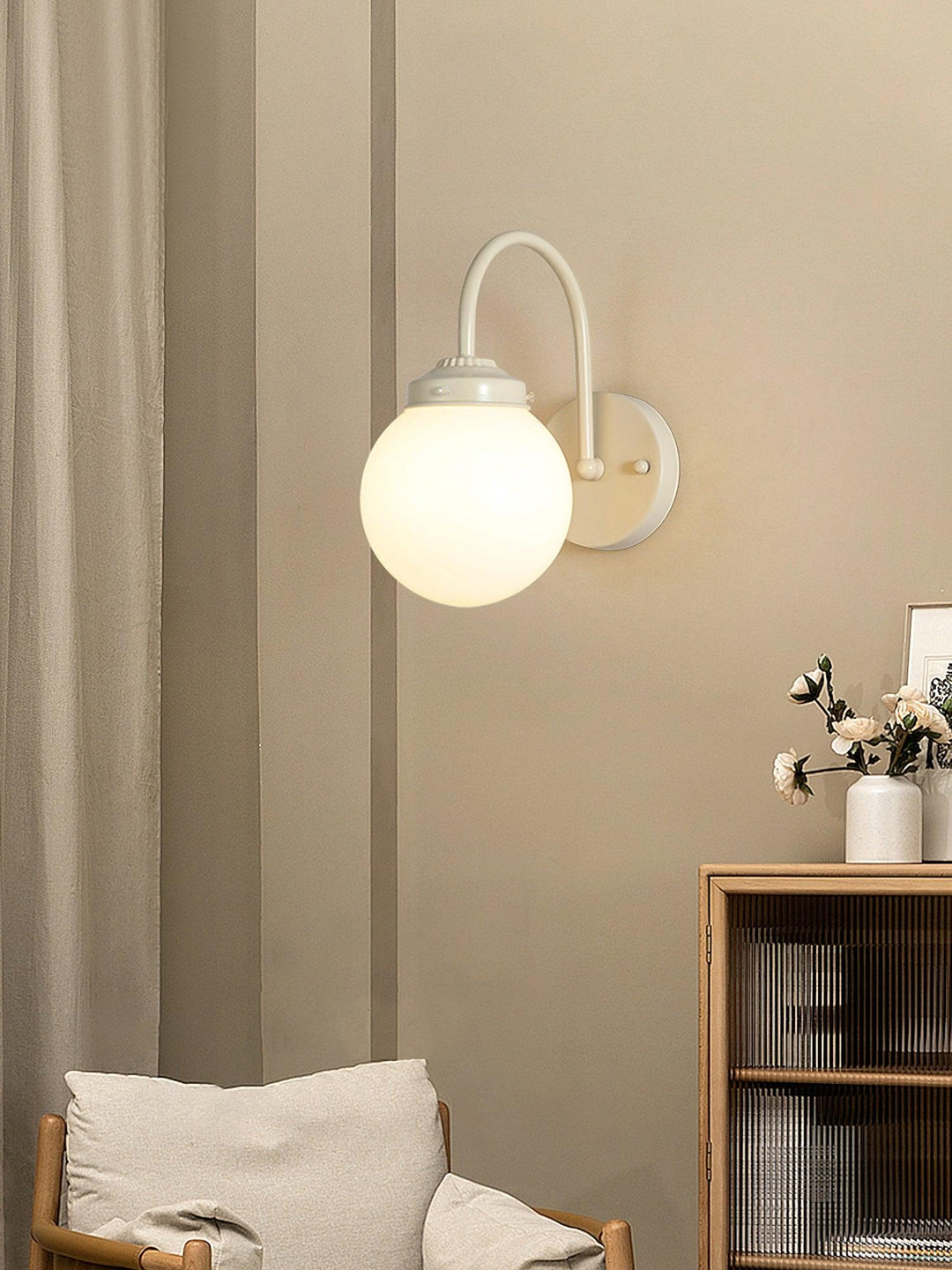 Zomareth Applique Murale en Verre Orb à Surface - Neutralighting